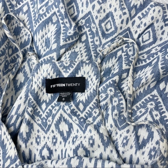 𝅺fifteen Twenty Chambray Sleeveless Dress Size Small - Picture 8 of 8